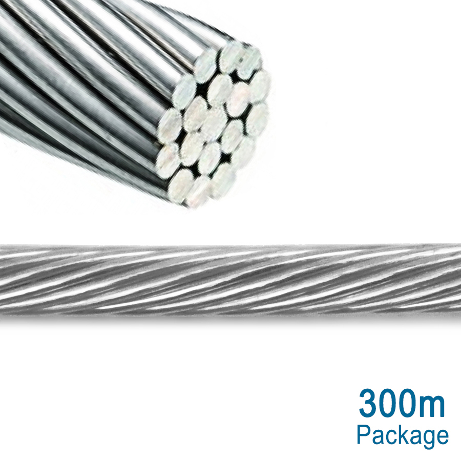 [300m package] 1x19 Wire Rope | 3.2mm | 316 Stainless Steel