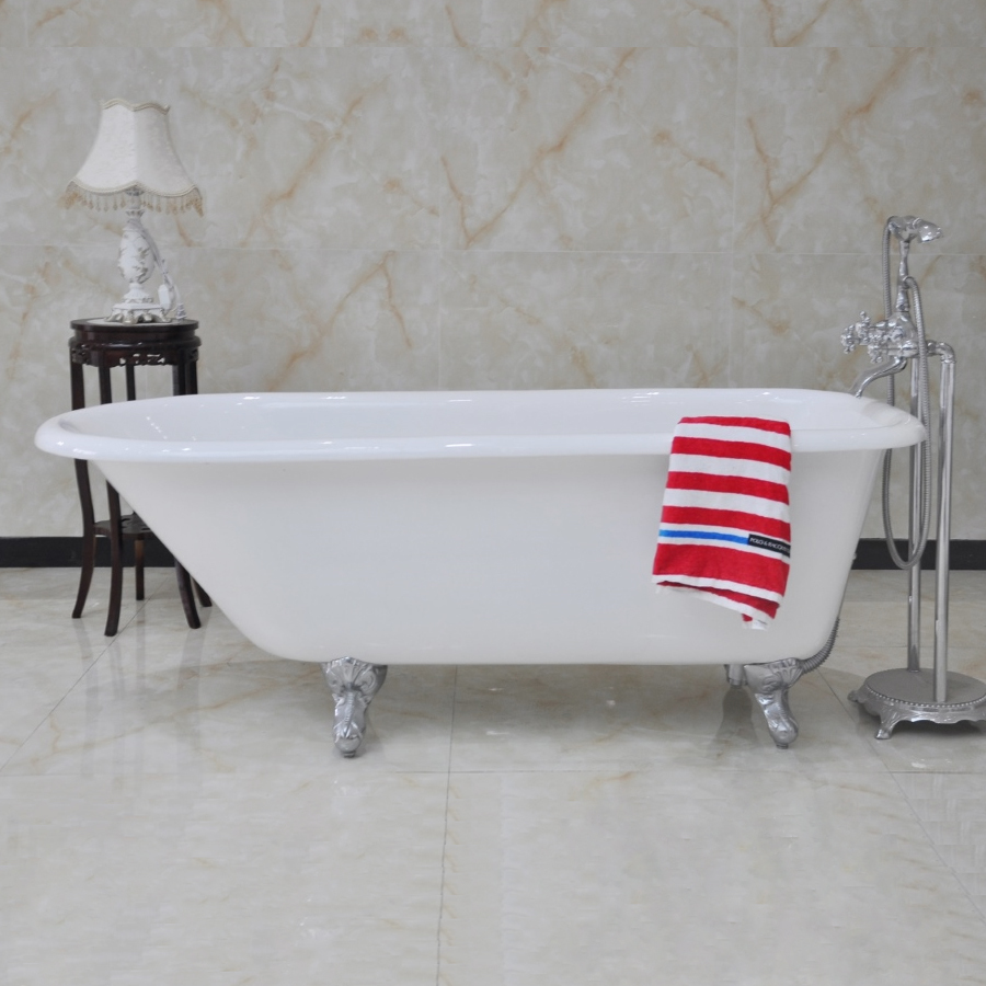 Cast Iron Claw Foot Bath 1524mm Single Ended WHITE