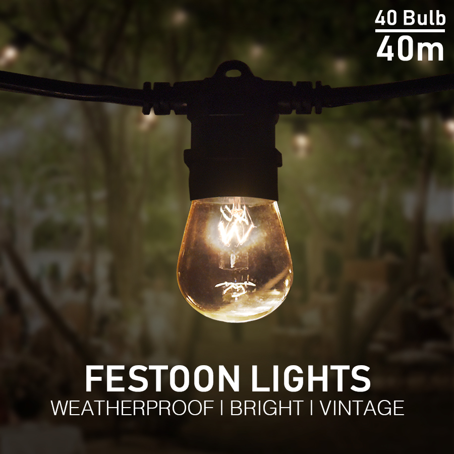 Festoon Lights 40m