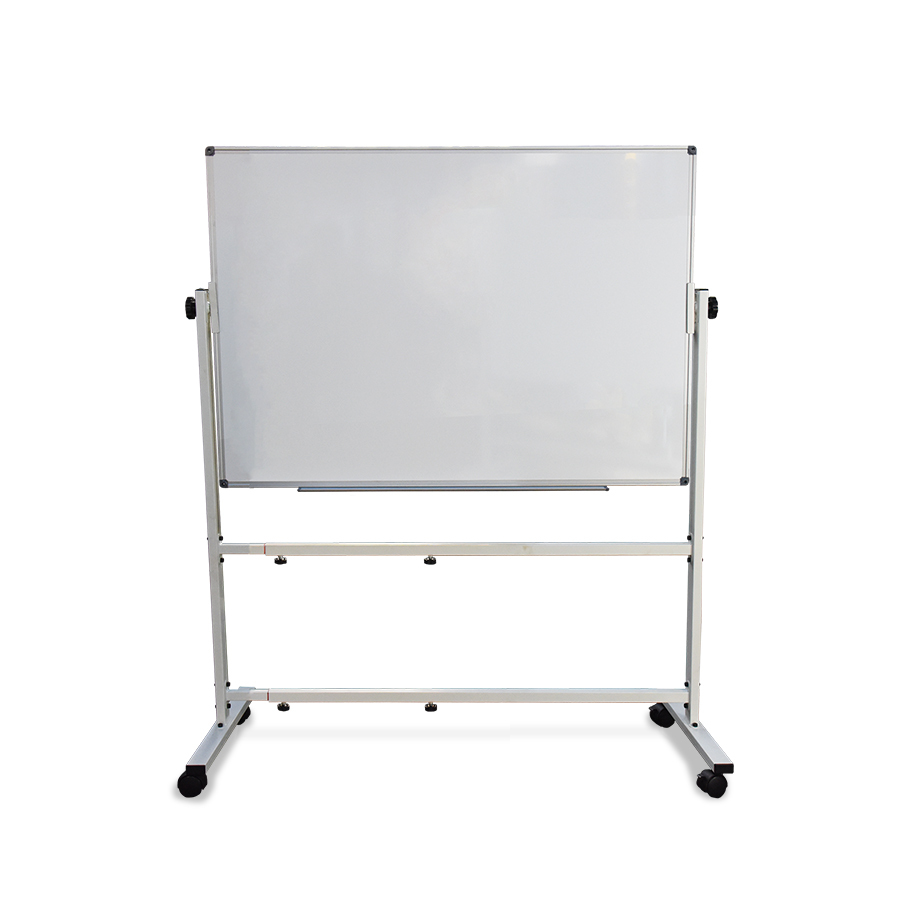 Double-Sided Whiteboard 1200 x 900mm with Mobile Stand