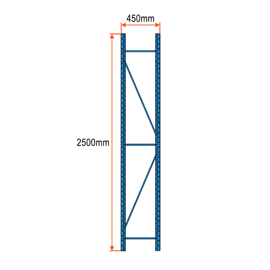 Longspan Racking Frame - 2500mm x 450mm