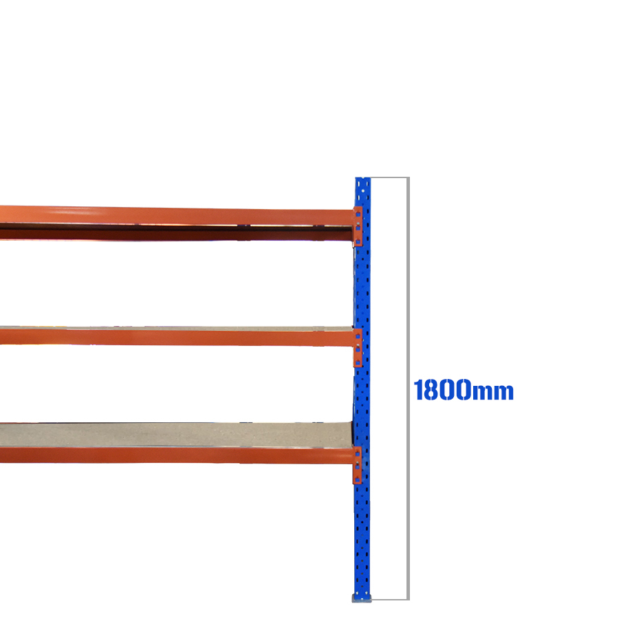 Longspan Racking Add-On with Form Ply Shelves [Beam Length: 1200mm] [Frame Size: 1800mm High x 450mm Deep]
