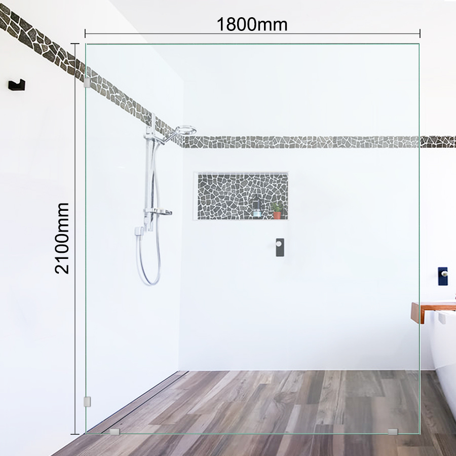 Shower Screen Standard Panel 1800mm x 2100mm 