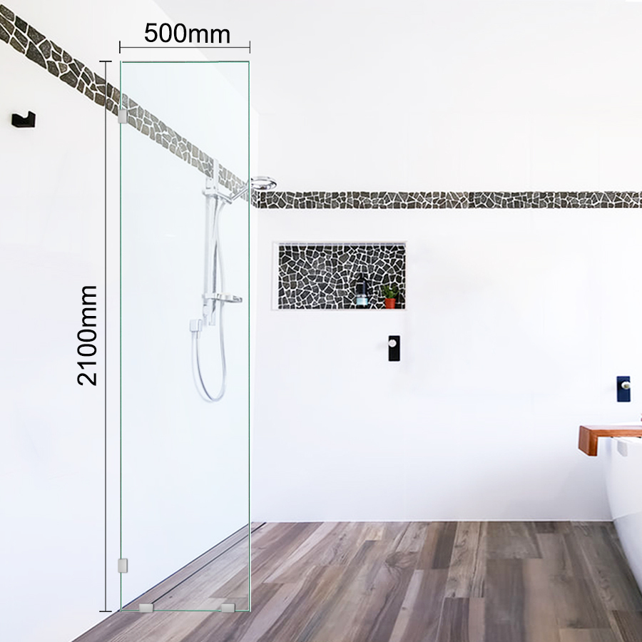 Shower Screen Standard Panel  500mm x 2100mm 