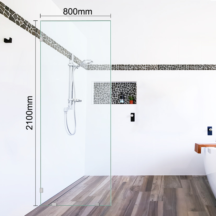 Shower Screen Standard Panel  800mm x 2100mm 