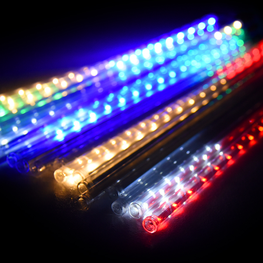Meteor Shower Lights 20 Tube 10m Multi Coloured 720 LEDs Xmas Party