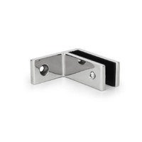 12mm Glass to Wall Clamp | 90° - Stainless Steel Balustrading
