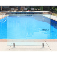 1700mm x 1200mm Glass Pool Fencing Panel