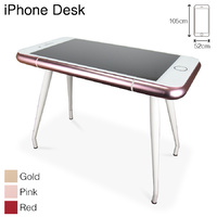 Iphone Glass-top Desk