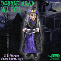 HALLOWEEN Bobble Head Witch