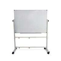 Double-Sided Whiteboard 1200 x 900mm with Mobile Stand