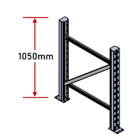 Pallet Racking Frame - 1050mm - Zinc Plated
