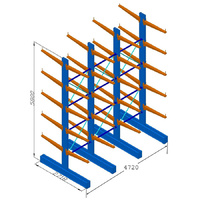 HD Cantilever Racking Unit - Double Sided - 5.8m High