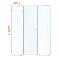 Shower Screen Hinge Panel 500mm x 2100mm 