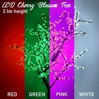 2.1m Cherry Blossom Tree | 768 LED | Red, Green, Pink or White