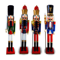 Wooden Christmas Nutcracker X LARGE 1.5m - Hand Made & Painted Decoration Statue