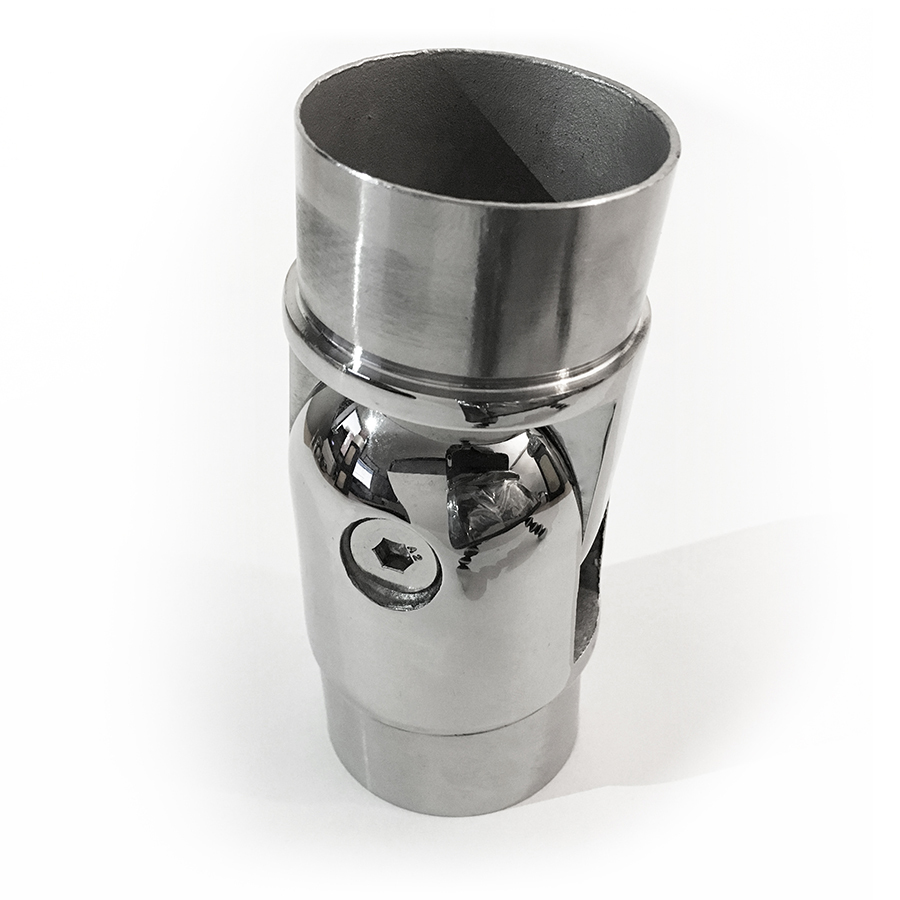 316 Stainless Steel 50.8mm Tube Fittings Balustrade Fence Rail Joiner