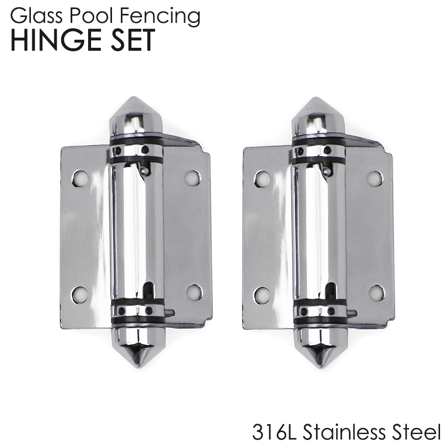 Hinge Set for Frameless 12mm Glass Pool Fence Gate