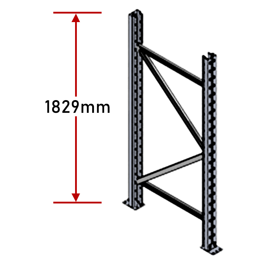 Pallet Racking Frames - Zinc Plated Dexion Compatible Warehouse Shelving Upright - Picture 6 of 13