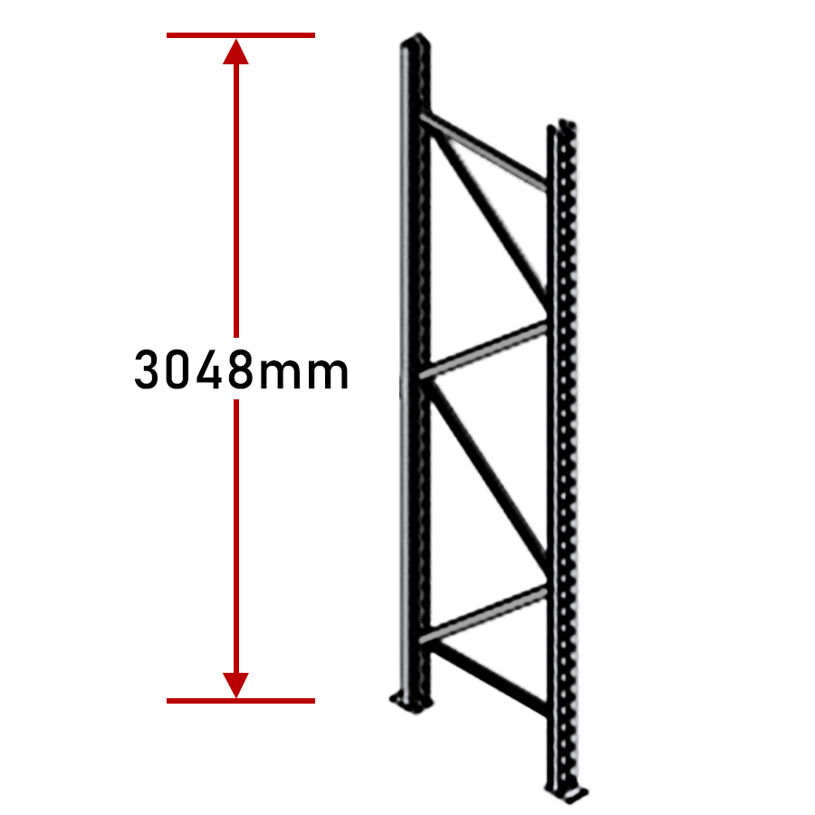 Pallet Racking Frames - Zinc Plated Dexion Compatible Warehouse Shelving Upright - Picture 8 of 13
