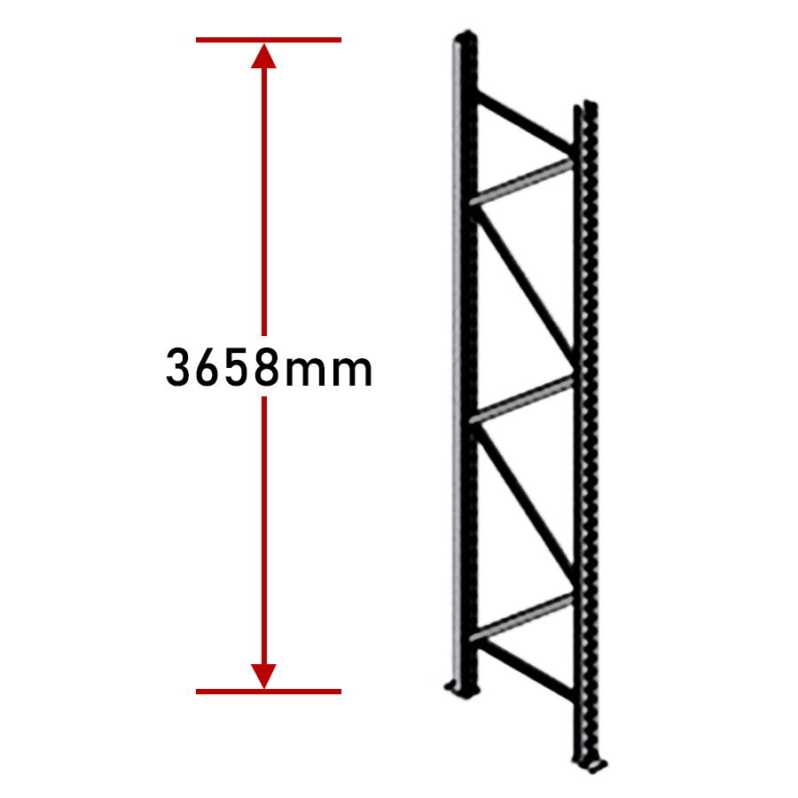 Pallet Racking Frames - Zinc Plated Dexion Compatible Warehouse Shelving Upright - Picture 9 of 13