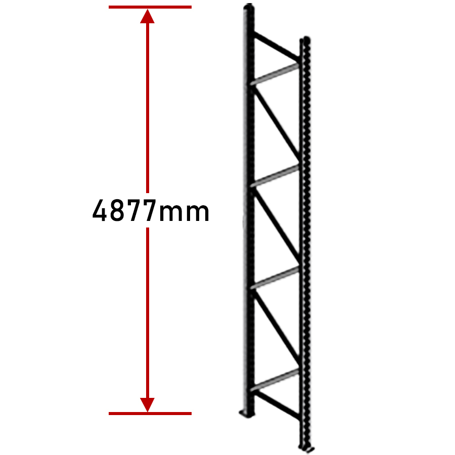 Pallet Racking Frames - Zinc Plated Dexion Compatible Warehouse Shelving Upright - Picture 11 of 13