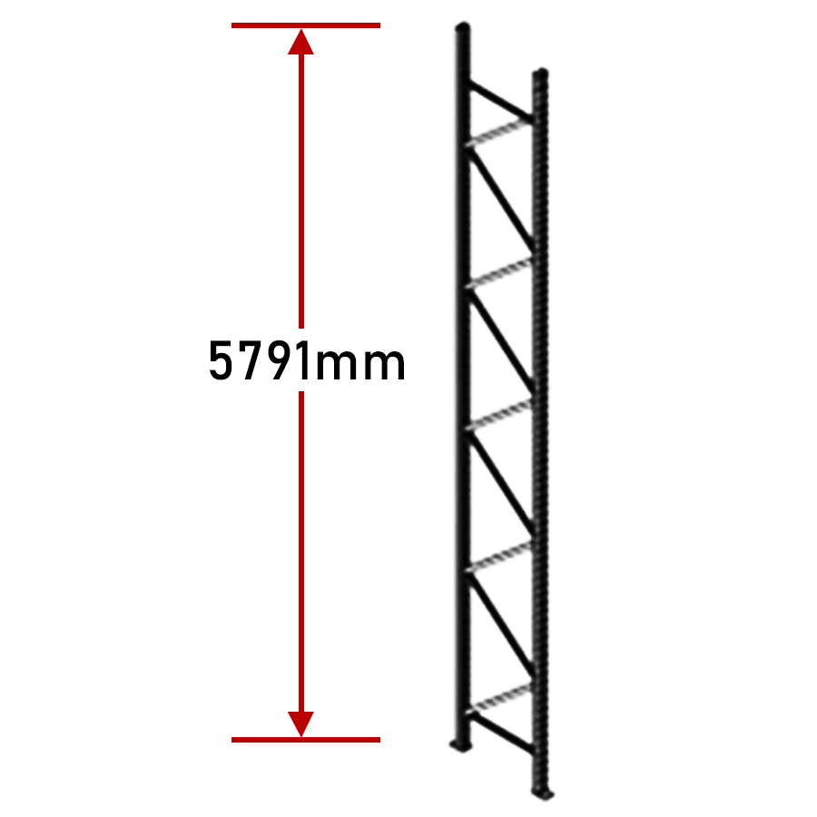 Pallet Racking Frames - Zinc Plated Dexion Compatible Warehouse Shelving Upright - Picture 12 of 13