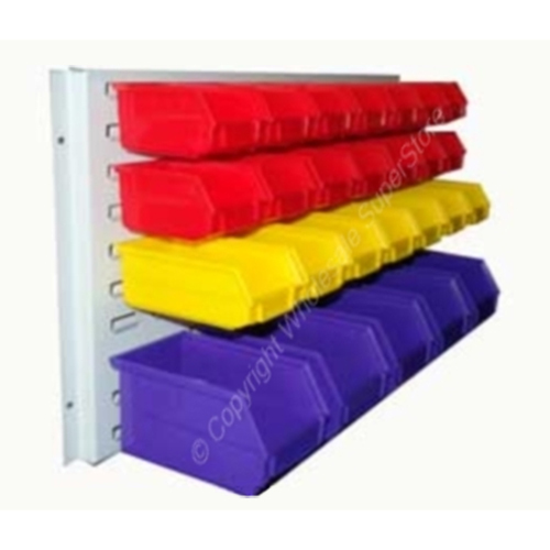 Louvered Panel and 26 Bins PACKAGE